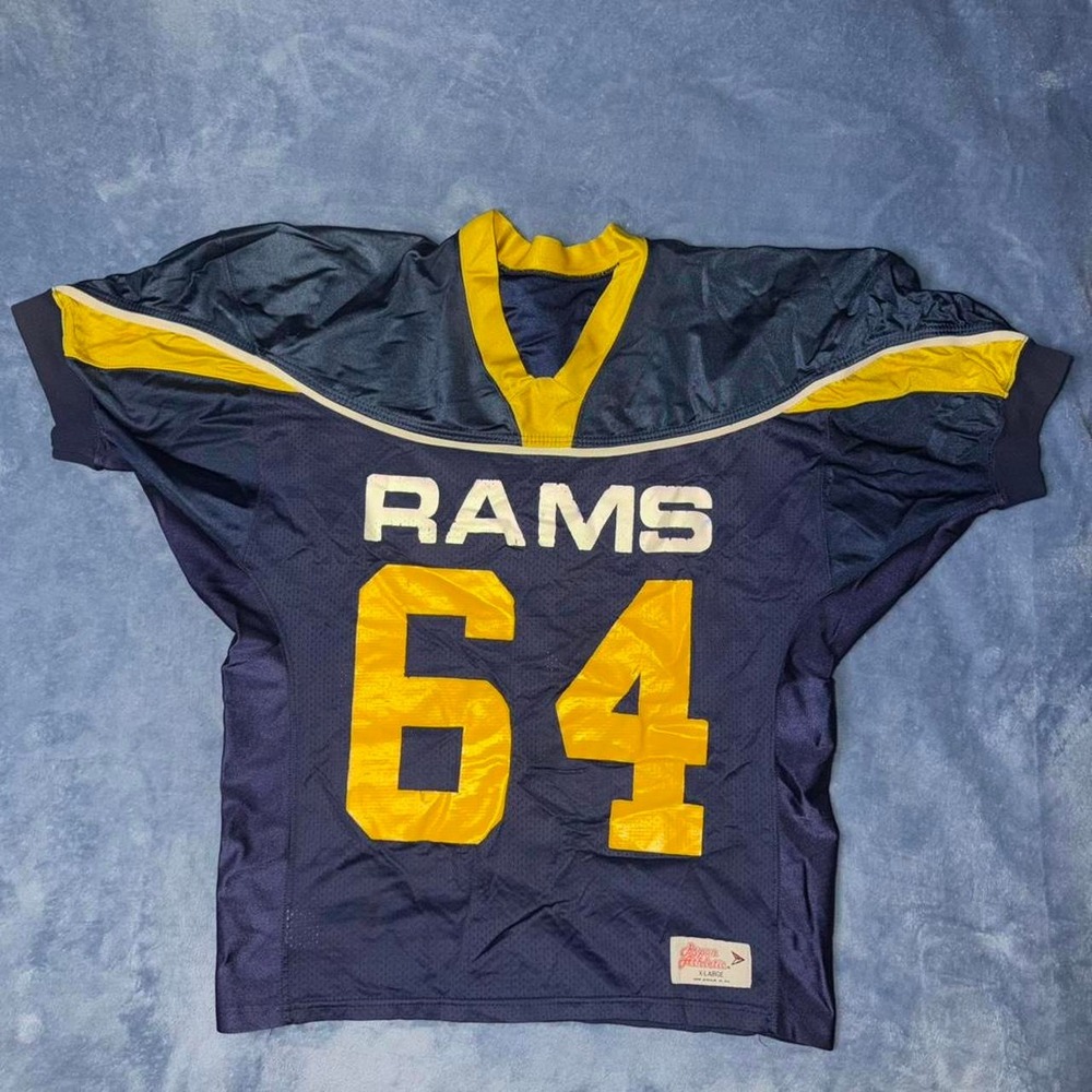 Vintage Ripon Athletic Los Angeles Rams navy blue jersey men Size XL